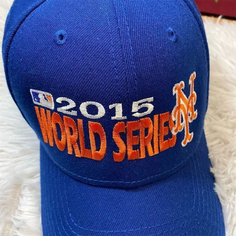 New York Mets 2015 World Series New Era 9FORTY Adjustable Hat Blue MLB